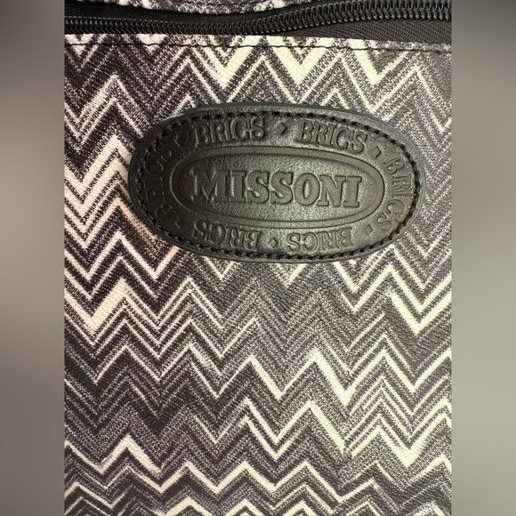Missoni for Bric's black zig zag weekender bag - Picture 2 of 8